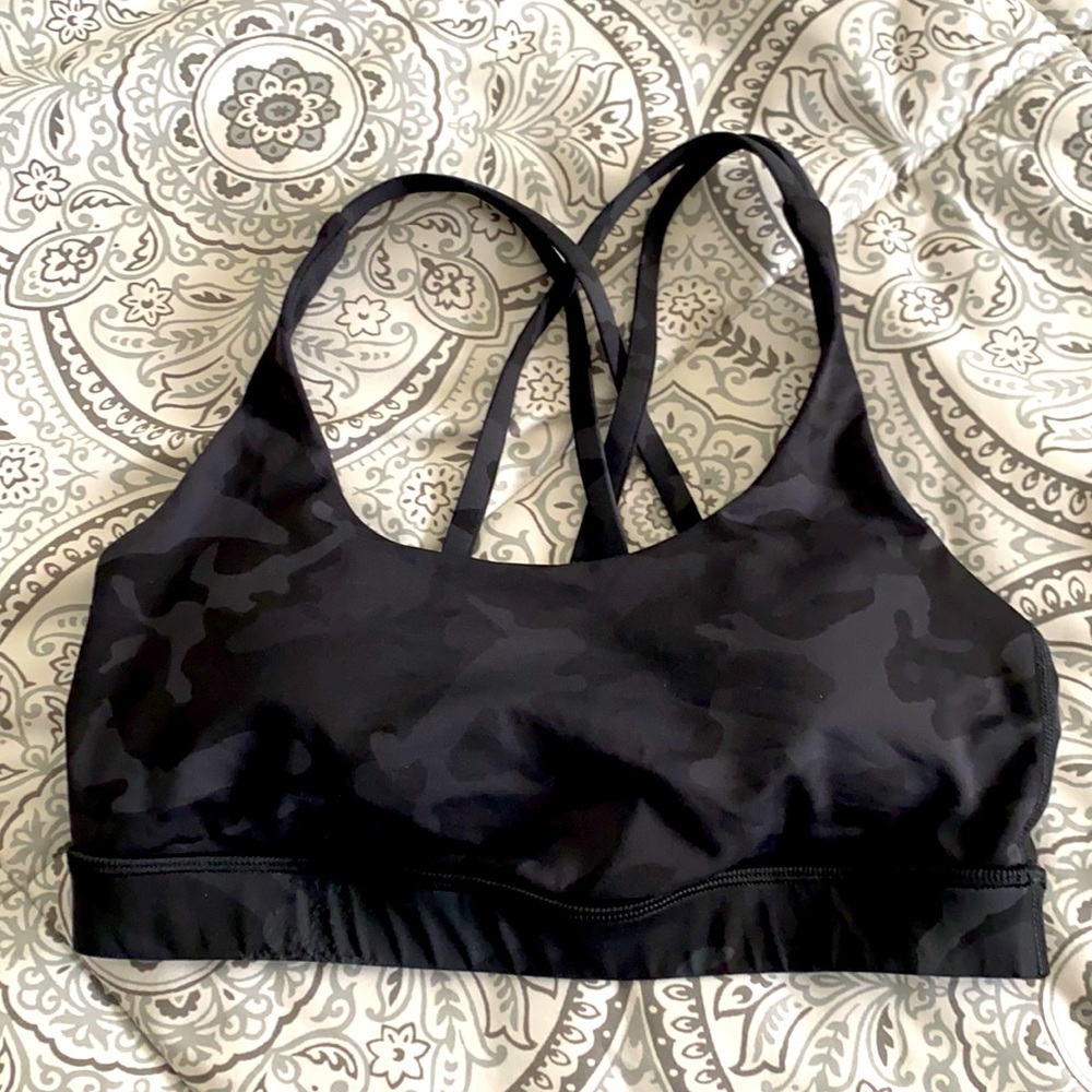 Lulu lemon size 6 camo sports bra